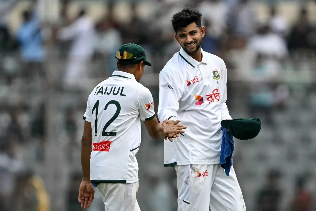 নাঈমের ঘূর্ণিতে ওয়েস্ট ইন্ডিজের ধস, ২৭ রানের লিড বাংলাদেশের